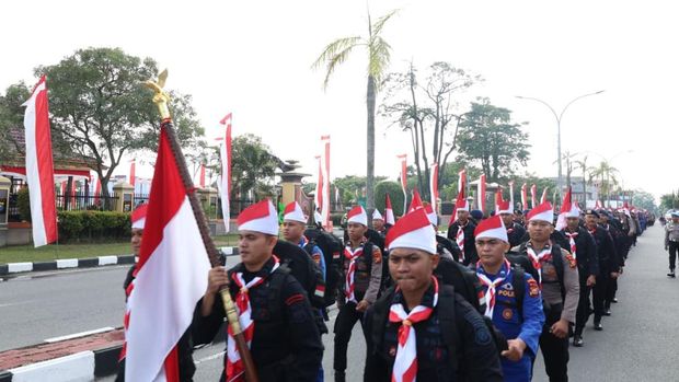 Tim Ekspedisi Merah Putih Presisi Polda Riau akan kibarkan bendera di 17 pulau terluar, Minggu (2/8/2026).