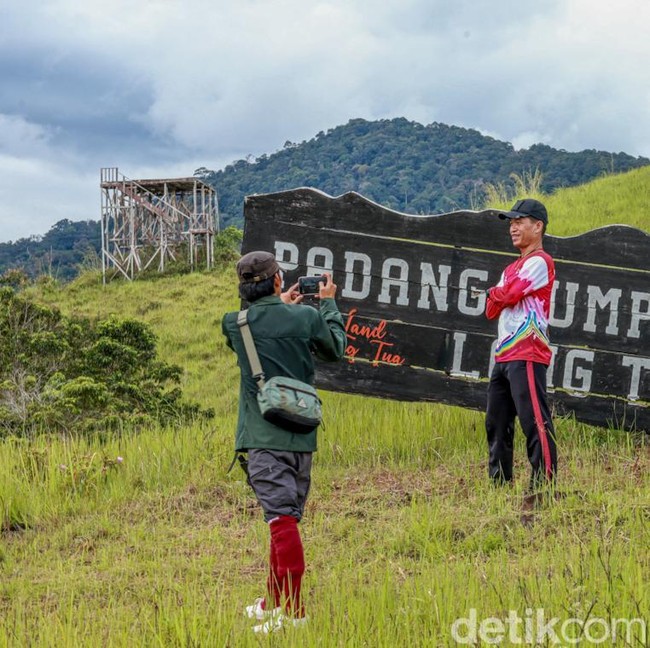 Potret Syahdu Savana Long Tua Kaltara di Pagi Hari