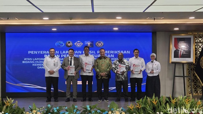 4 kementerian di Kemenko Kumham Imipas raih opini WTP (Taufiq Syarifudin/detikcom)