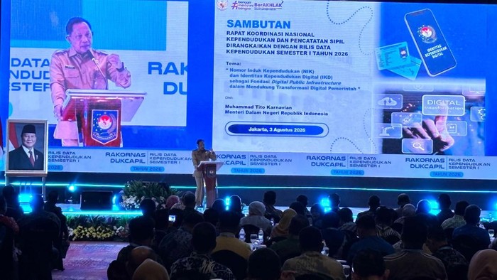 Buka Rakornas Dukcapil, Tito Tekankan Data Jadi Fondasi Transformasi Digital
