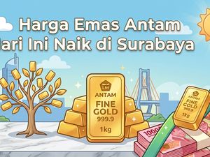 Harga Emas Surabaya Hari Ini Naik Rp 7.000, 1 Gram Rp 2.572.000