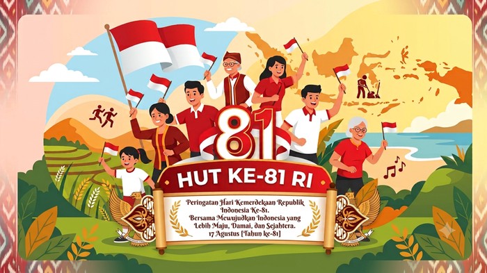 Ilustrasi HUT ke-81 RI