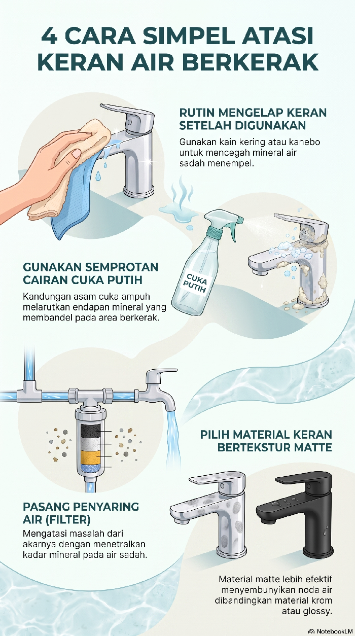 Infografis Kerak di Keran Air