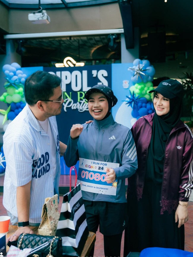 7 Gaya Irish Bella di Ultah Putri Sambung, Sporty Dengan Sentuhan Feminin