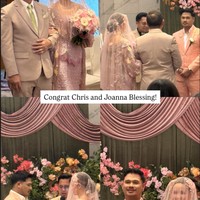 Melengkapi penampilannya, Joanna juga mengenakan aksesori rambut bernuansa floral di kiri dan kanan kepalanya. Sementara riasan wajahnya dipercayakan dengan MUA Bubah Alfian. Foto: Instagram/@joannaalexandra