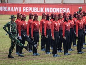 76 Anggota Paskibraka Nasional Matangkan Persiapan HUT Ke-81 RI