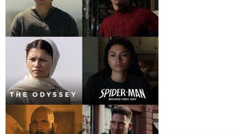 Tom Holland, Zendaya dan Jon Bernthal sama-sama membintangi The Odyssey dan Spider-Man: Brand New Day. Foto: X.com
