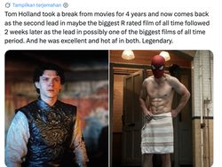 Prestasi Langka Tom Holland Hebohkan Media Sosial