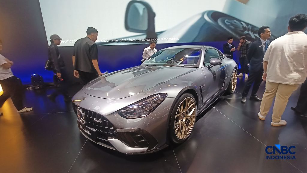 Mercedes Benz AMG GT 63 PRO 4MATIC+ di GIIAS 2026, Senin (3/8/2026). Mercedes Benz AMG GT 63 PRO 4MATIC+ di GIIAS 2026, Senin (3/8/2026). (CNBC Indonesia/Ferry Sandi)