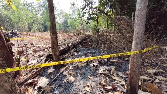 Lokasi penemuan bayi di Kemejing I, Kemejing, Semin, Gunungkidul.