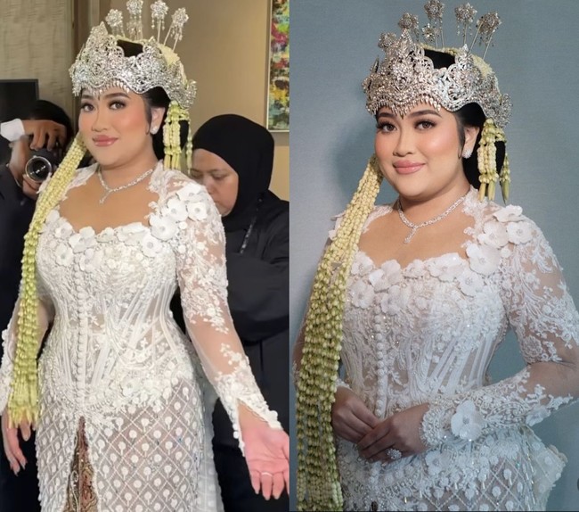 Pulasan blush on bernuansa merah muda lembut memberikan rona segar alami di pipi. Dipadukan dengan lipstik nude-pink yang mengilap, semakin menyempurnakan tampilan sang pengantin agar tampak anggun dan memikat di hari bahagianya. Foto: Dok. Instagram @bennusorumba.