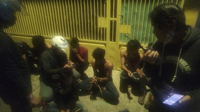 Polisi menangkap 9 remaja yang terlibat penyerangan di Rappocini, Makassar.