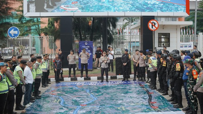 Polres Bogor dan Polda Jabar gelar Tactical Floor Game pengamanan Hyundai ASEAN Cup 2026.