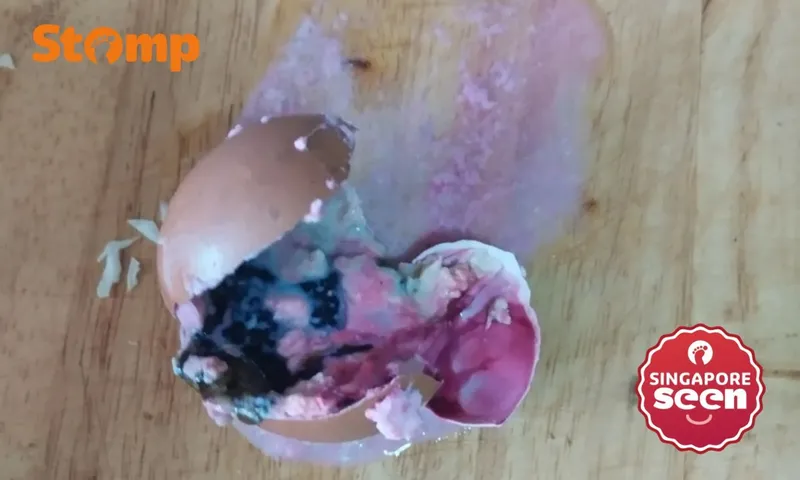 Telur berwarna merah muda