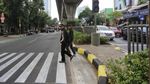 Wajah Baru Penyebrangan di Tendean, JPO Berganti Pelican Crossing