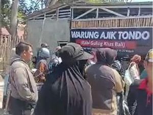 Warga Geruduk Warung Babi di Pinggir Jalan Palu, Pemkot Bakal Mediasi