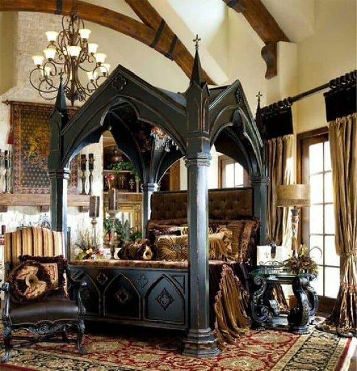 Desain kamar tidur unik.
