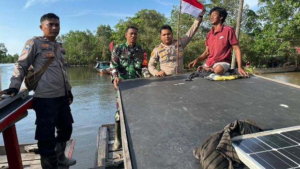 Ekspedisi Merah Putih Presisi kibarkan bendera di sekolah hingga perairan di Kota Dumai, Minggu (2/8/2026).