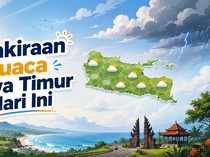 Cuaca Jawa Timur Hari Ini: 8 Wilayah Suhu di Bawah 20 Derajat Celsius