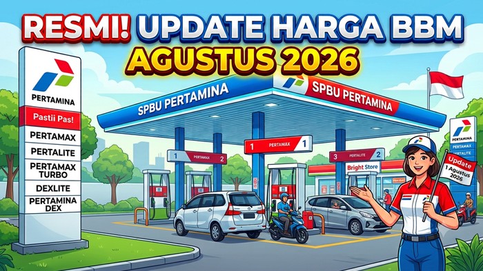 Ilustrasi update harga BBM Pertamina Agustus 2026 di Jawa Timur.