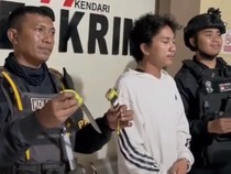 Jukir Bawa Badik Resahkan Pengunjung Rumah Makan di Kendari Ditangkap
