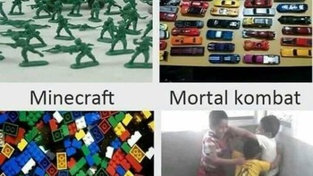 Dulu sebelum banyak komputer dan smartphone, main Minecraft sampai Call of Duty-nya ya... real life begini. Foto: 90s Babies Only via Bored Panda