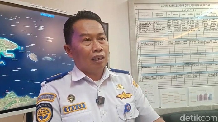Kasi Pengawasan Bandar KSOP Utama Makassar Bahar.