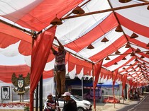 Lorong Merah Putih Sepanjang 650 Meter Semarakkan HUT Ke-81 RI di Tasikmalaya
