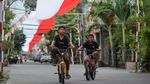 Merah Putih Membelah Jalan Tangerang, Aksi Warga Sambut Kemerdekaan RI Bikin Takjub