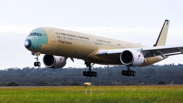 Pesawat Airbus A350-1000ULR milik Qantas