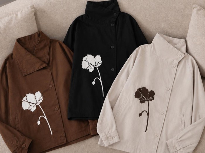 Rekomendasi outer high-neck dari brand lokal.