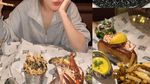 Seru! Ayu Ting Ting Ajak Bilqis Makan Burger & Lobster Mewah dari London