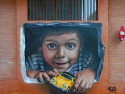 Kumpulan Street Art 3D Keren yang Bikin Tembok Seolah Hidup