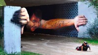 Kumpulan Street Art 3D Keren yang Bikin Tembok Seolah Hidup