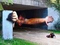 Kumpulan Street Art 3D Keren yang Bikin Tembok Seolah Hidup