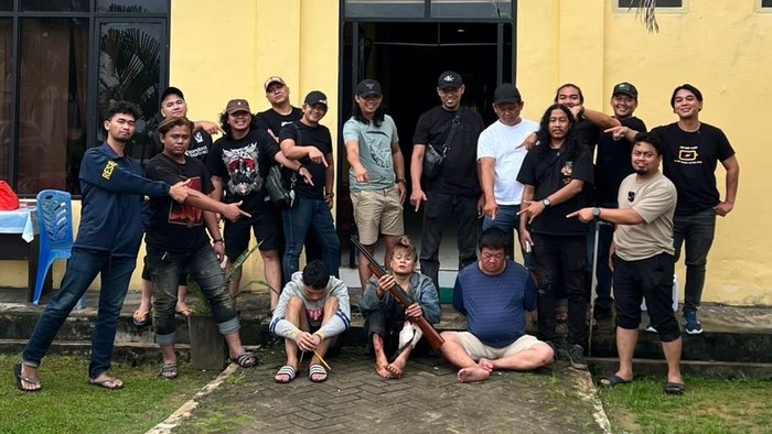Tiga eksekutor penembakan pengusaha Singkawang ditangkap Polda Kalbar. (dok Resmob Polda Kalbar)