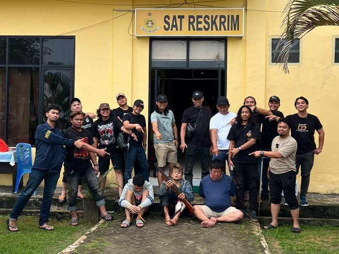 Tiga eksekutor penembakan pengusaha Singkawang ditangkap Polda Kalbar. (dok Resmob Polda Kalbar)
