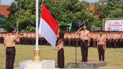 Upacara Hari Pramuka. (Chat GPT)