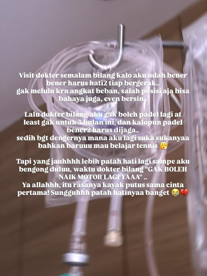 Dian Ayu mengalami saraf kejepit