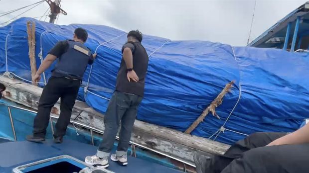 Direktorat Jenderal Bea dan Cukai (DJBC) keberhasil menggagalkan upaya penyelundupan 99,5 ton rotan utuh yang diduga akan diekspor secara ilegal ke Tawau, Malaysia. Direktorat Jenderal Bea dan Cukai (DJBC) keberhasil menggagalkan upaya penyelundupan 99,5 ton rotan utuh yang diduga akan diekspor secara ilegal ke Tawau, Malaysia. (Dok. Direktorat Jenderal Bea dan Cukai)