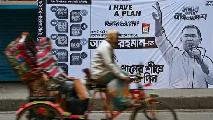 PM Tarique Rahman telah berjanji untuk mengakhiri kekerasan yang didukung negara yang mewarnai masa pemerintahan Hasina (Foto: Sajjad Hussain/AFP/Getty Images)
