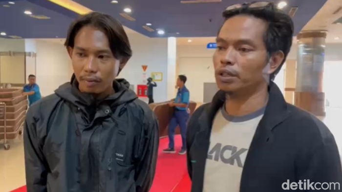 Jaswar dan Hasanudin saat ditemui di GSN Tanjung Perak Surabaya
