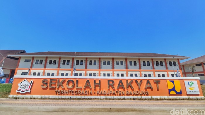 Kondisi bangunan Sekolah Rakyat Terintegrasi (SRT) 4 Kabupaten Bandung