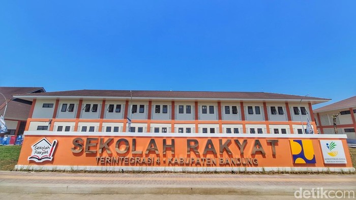 Kondisi bangunan Sekolah Rakyat Terintegrasi (SRT) 4 Kabupaten Bandung