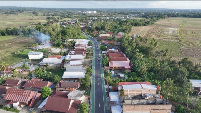 Kondisi jalan yang diperbaiki lewat program MYP Pemprov Sulsel.