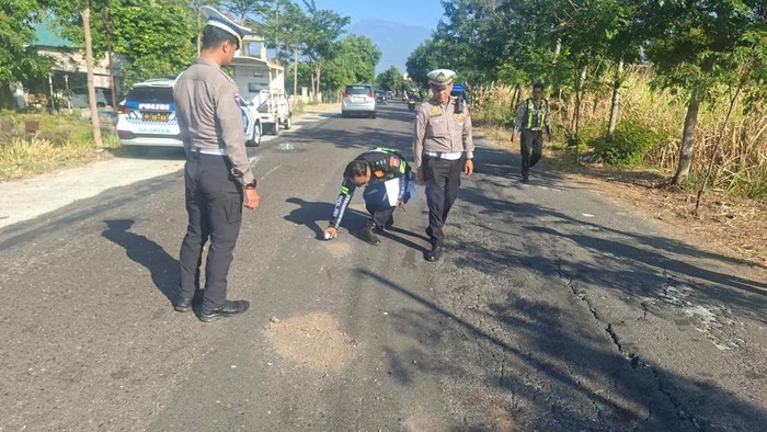 Lokasi kecelakaan beruntun tewaskan 2 orang di Magetan