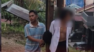 Bawa Kabur Istri Orang, Pria di Samarinda Diikat di Tiang Listrik