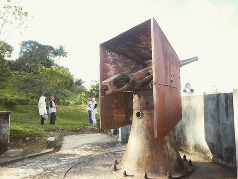 Salah satu meriam di Benteng Peningki Laid. (dok Instagram.com/@tarakantourism) Salah satu meriam di Benteng Peningki Laid. (dok Instagram.com/@tarakantourism)