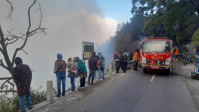 Tim gabungan tangani kebakaran kaldera Bromo