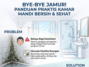 Bye-Bye Jamur! Ini Cara Bikin Kamar Mandi Tetap Bersih